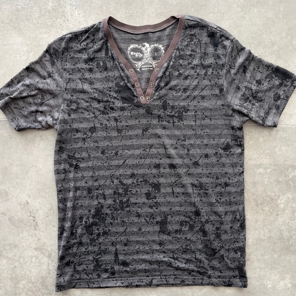 Charles & 1/2 Striped Henley - Picture 1 of 3